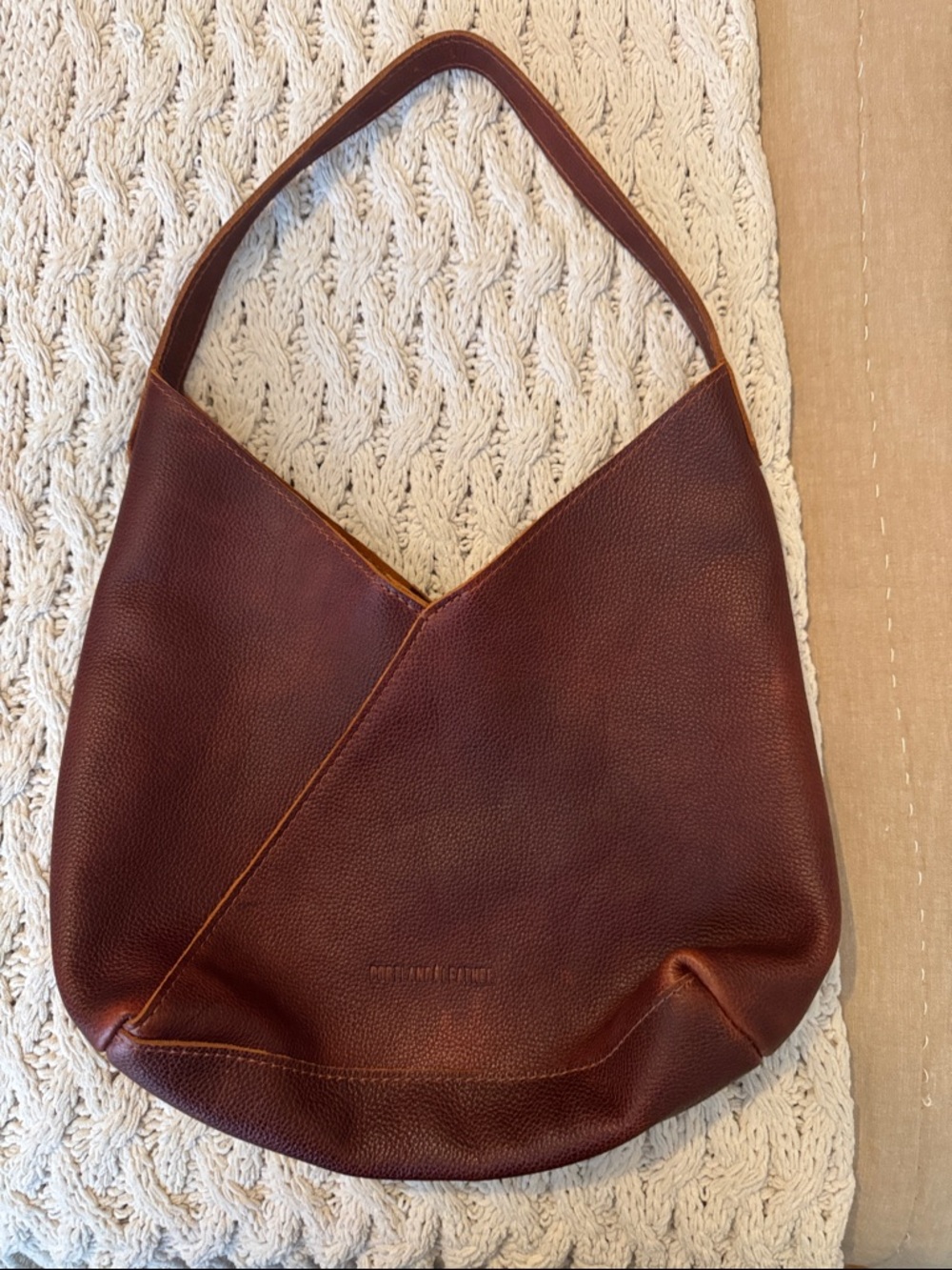 Portland Leather Naomi Nutmeg Shoulder Hobo